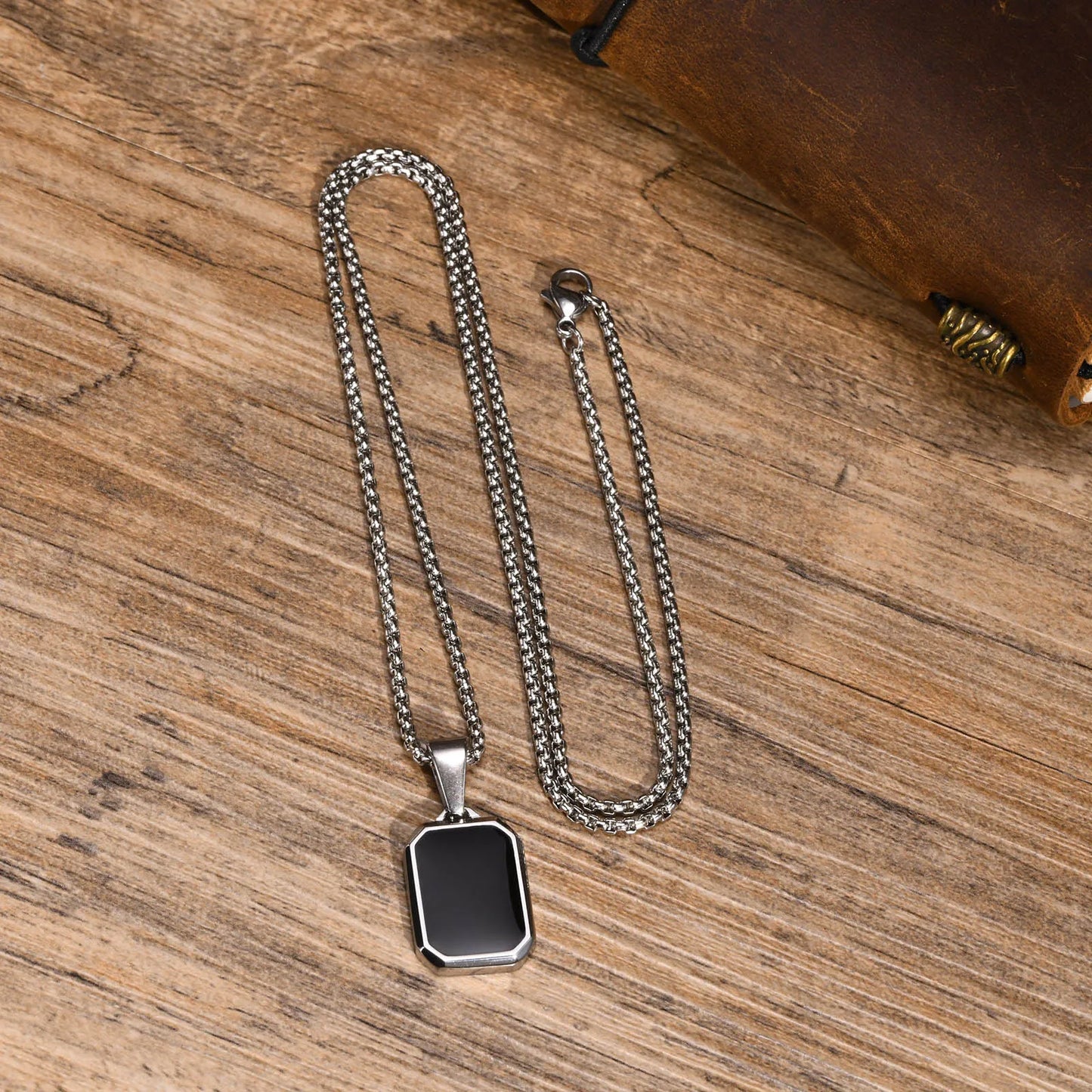 Black Enamel Necklaces