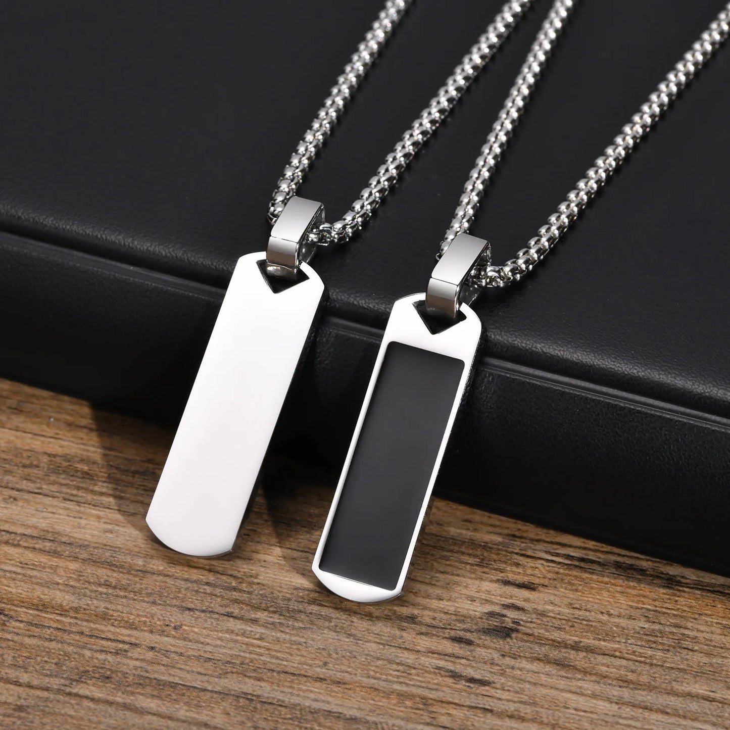 Black Enamel Necklaces