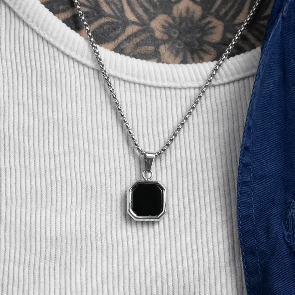 Black Enamel Necklaces