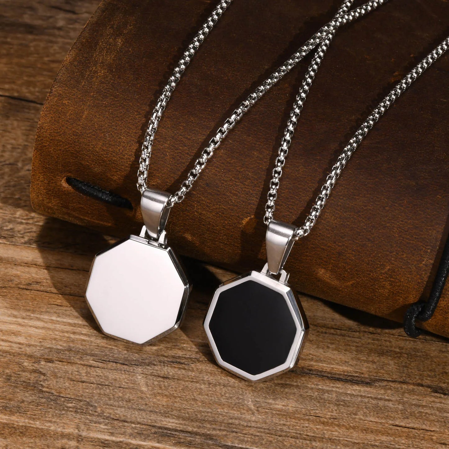 Black Enamel Necklaces