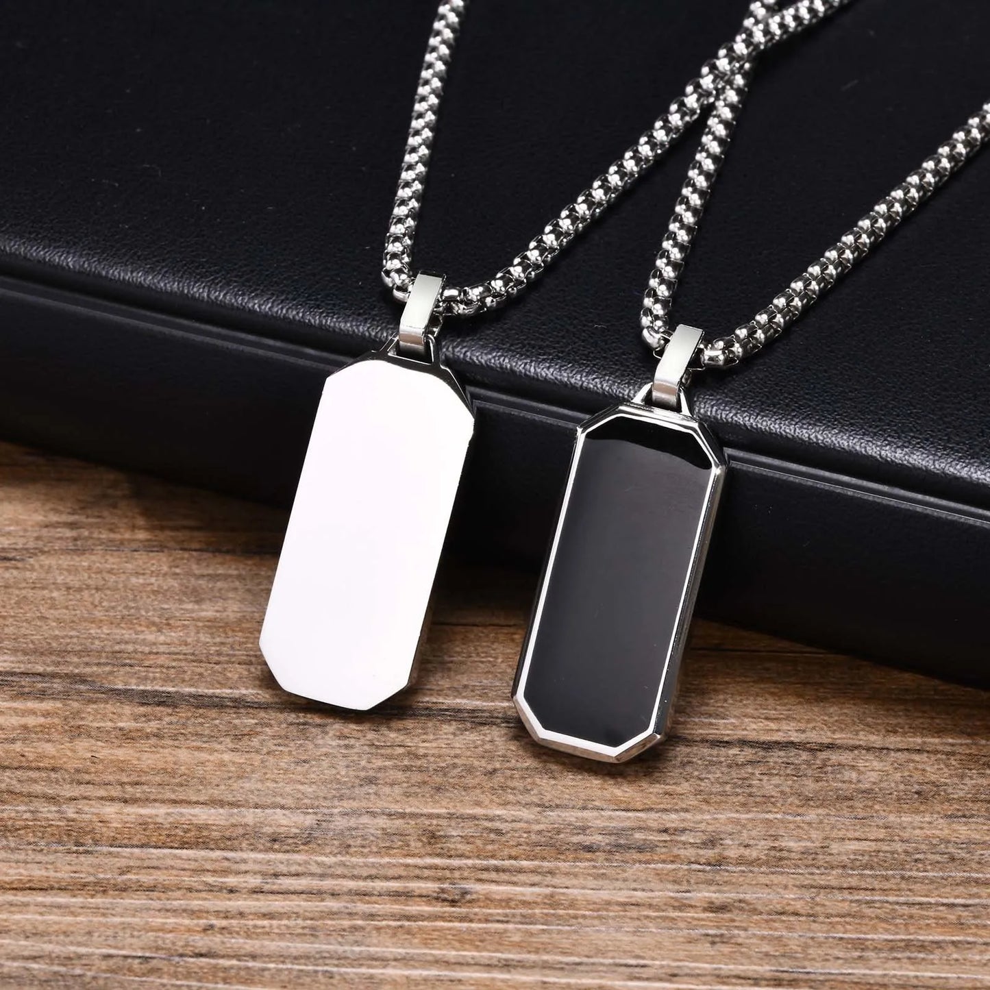 Black Enamel Necklaces