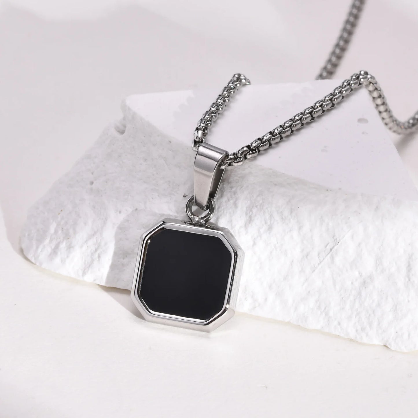 Black Enamel Necklaces