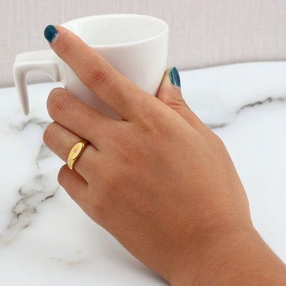 Belle Paved Star Ring