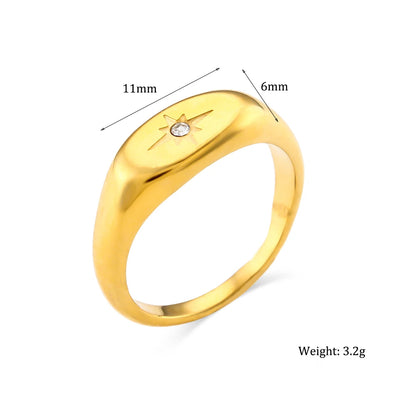 Belle Paved Star Ring