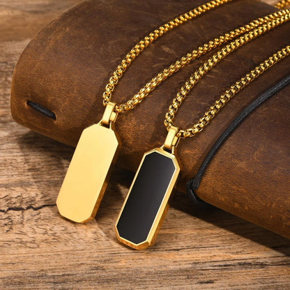 Black Enamel Necklaces