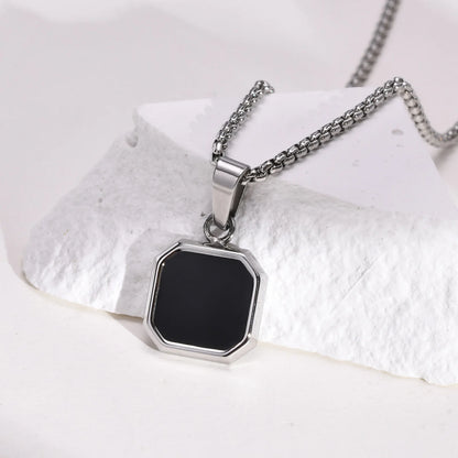Black Enamel Necklaces