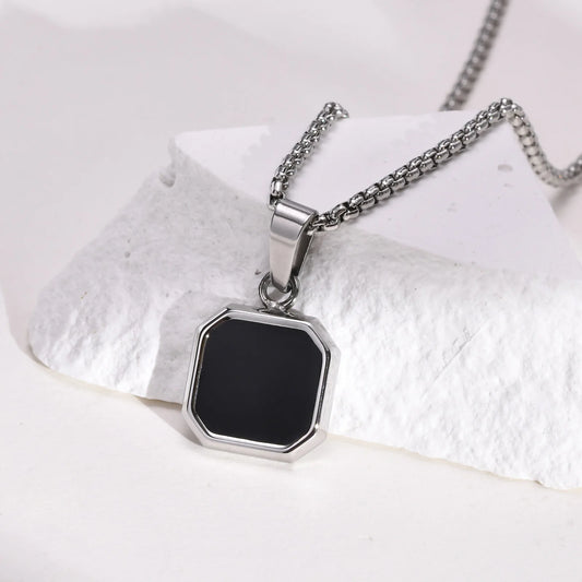 Black Enamel Necklaces
