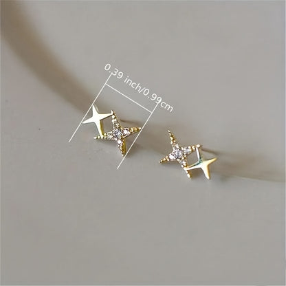 Double Star Stud Earrings
